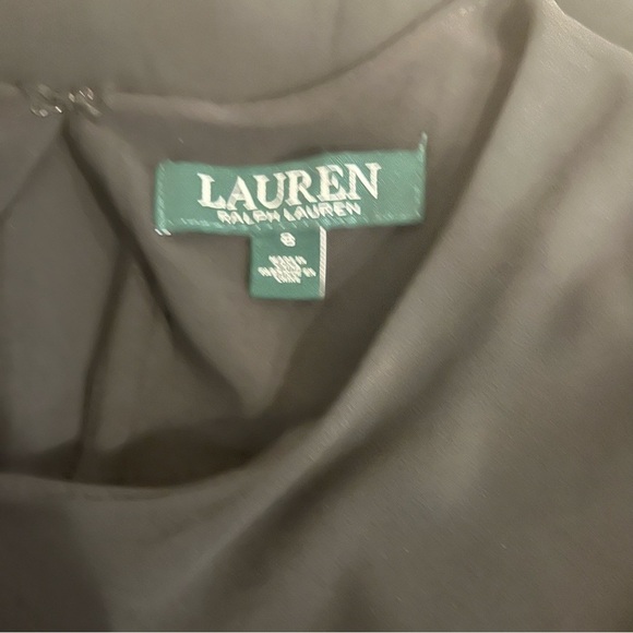 Lauren Ralph Lauren Black Sleeveless Jersey Trapeze Swing Lined‎ Dress -Size 8 - Picture 11 of 15